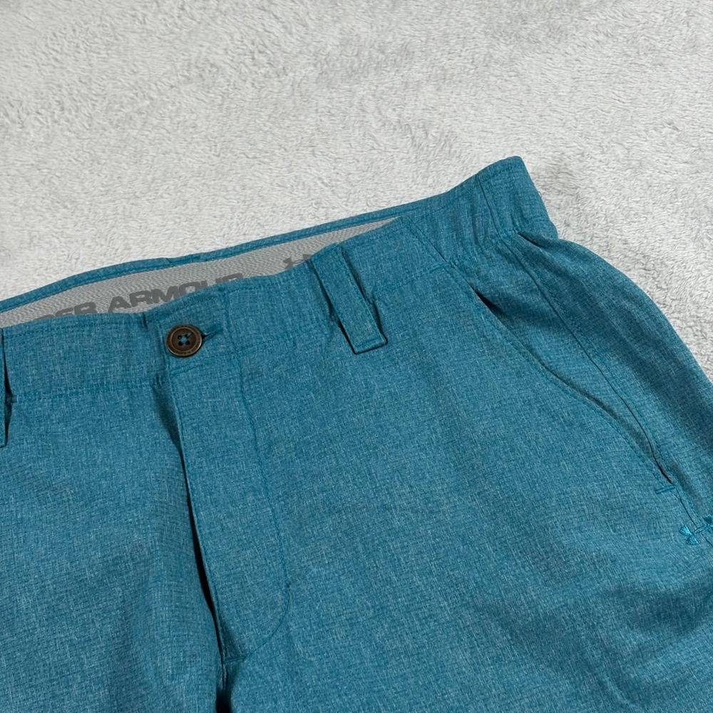 Under Armour Mens Golf Pants Teal Blue‎ Loose Fit Straight Leg 32x33